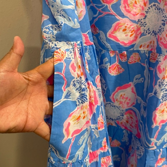 Lily Pulitzer NWT Large Bahamian Rhapsody Alessia Cotton Dress Preppy Resort - Picture 7 of 7